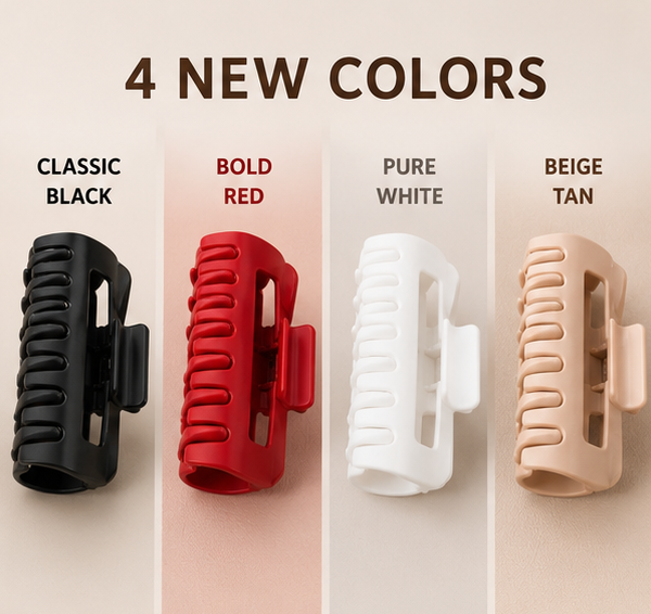 Matte Finish Hair Claw Clip – Stylish Hair Holder for Women & Girls