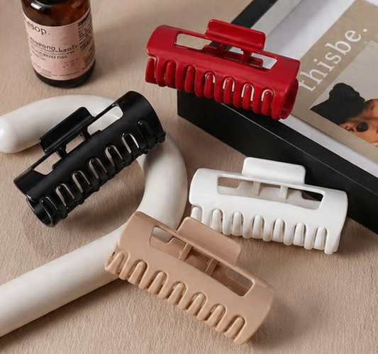 Matte Finish Hair Claw Clip – Stylish Hair Holder for Women & Girls